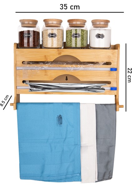 Bambu Folyo ve Streç Standı Duvara Asılır Model fiyatları