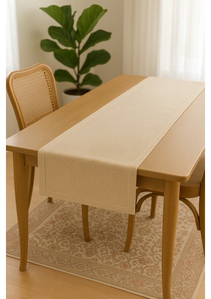 Lüks Linen Keten Şık Masa Örtüsü Runner 35X150 cm indirimleri