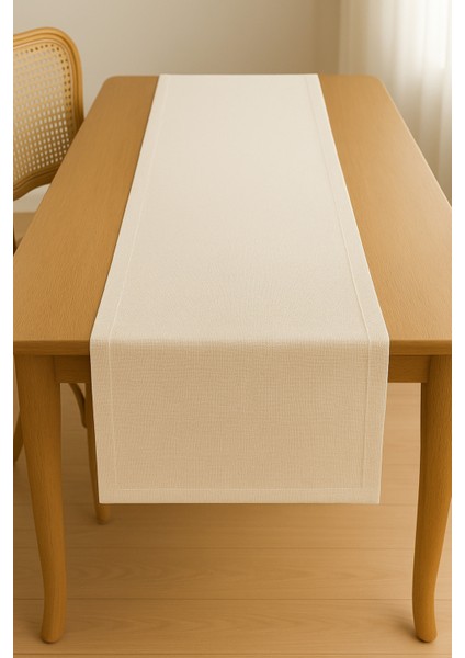 Lüks Linen Keten Şık Masa Örtüsü Runner 35X150 cm