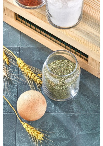 3'lü Mantar Top Kapaklı Cam Kavanoz Seti Baharatlık Takımı Kaşık ve Etiket Hediyeli 300 ml fiyatları