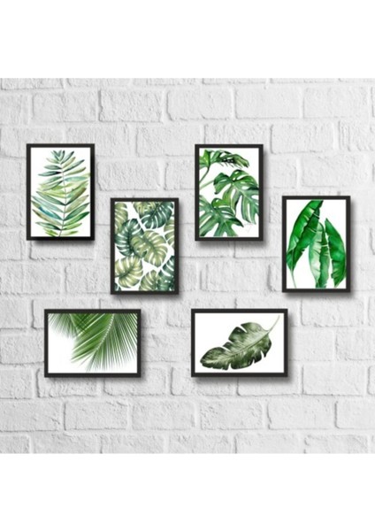 6 Parça Çerçeveli Mdf Tablo