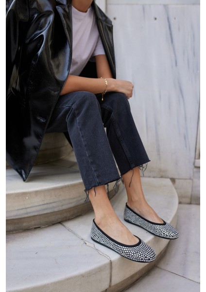 Marton Kadın Bej Tule Taşli File Babet fiyatları