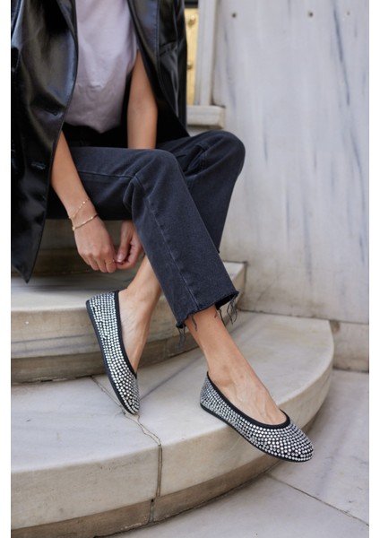 Marton Kadın Bej Tule Taşli File Babet