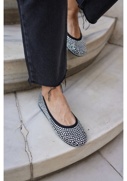 Marton Kadın Bej Tule Taşli File Babet