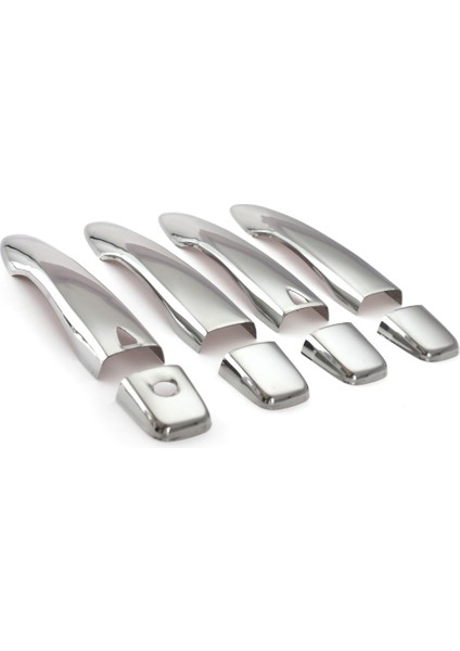 Nissan Qashqai Krom Kapı Kolu Sensörlü 2014 ve Sonrası 4 Kapı Paslanmaz Çelik