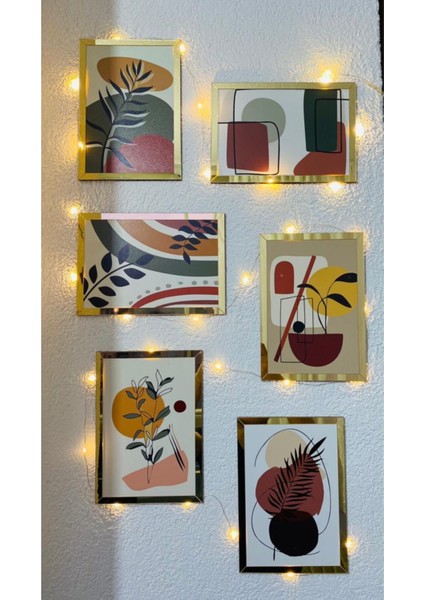 6 Parça Çerçeveli Mdf Tablo fiyatları