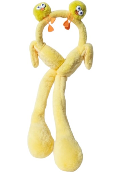 Çocuk Peluş Figürlü Oynar Kulaklı Hareketli Sesli Kışlık Kulaklık