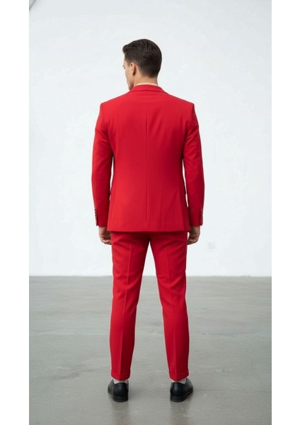 Erkek Tek Düğme Slim Fit Takım Elbise - Şık Ofis ve Davet Kombini fiyatları