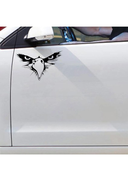 Kartal Göz Sticker Araba, Motorsiklet, Kask, Laptop, Cam Sticker 14X9 cm