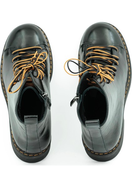 Hakiki Deri Fermuarlı Kadın Bot Kauçuk Taban - B617310 fırsatları