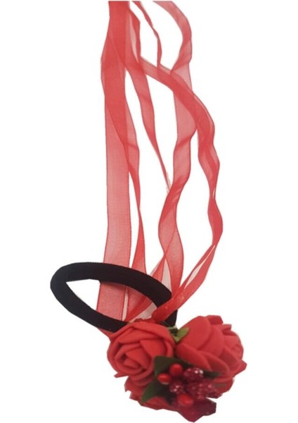 12 Li Lastikli Nedime Bilekliği Kırmızı