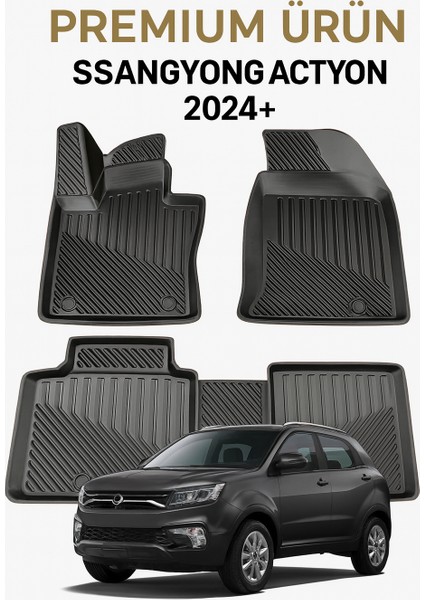 Ssangyong Actyon 2024+ Uyumlu 3D Oto Paspas Premium