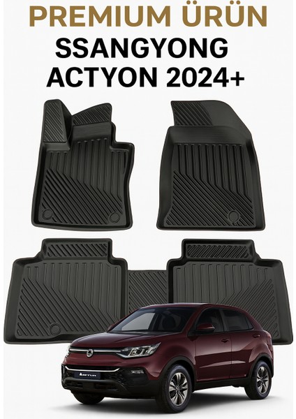 Ssangyong Actyon 2024+ Uyumlu 3D Oto Paspas Premium modelleri