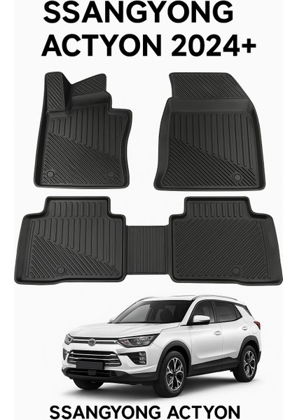 Ssangyong Actyon 2024+ Uyumlu 3D Oto Paspas Premium indirimleri