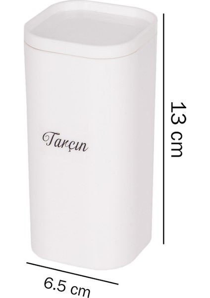 6'lıbeyaz 300 ml Akrilik Vakumlu Kapaklı Baharatlık 24 Adet Etiket Hediyeli fiyatları