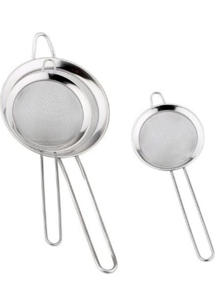 Metal 3 Lü Süzgeç Seti-Paslanmaz Tel Süzgeç - Çay Süzgeci (5 Cm- 7 Cm- 8 Cm) Bitki Süzgeci fiyatları