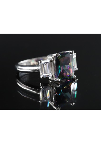 Baget Taşlı Gümüş Yüzük, Mystic Topaz Gümüş Yüzük fiyatları