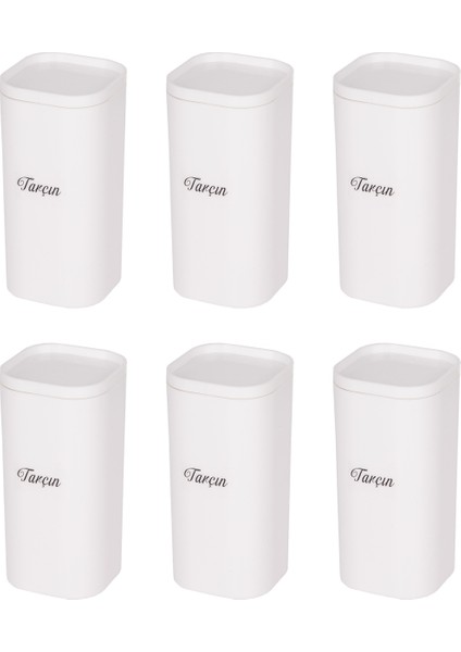 12'li Beyaz 300 ml Akrilik Vakumlu Kapaklı Baharatlık 24 Adet Etiket Hediyeli fırsatları