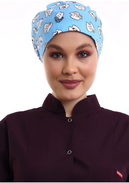 Tesettür Bone - 4111 Mavi Diş