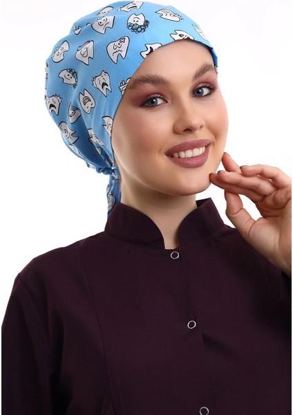 Tesettür Bone - 4111 Mavi Diş modelleri