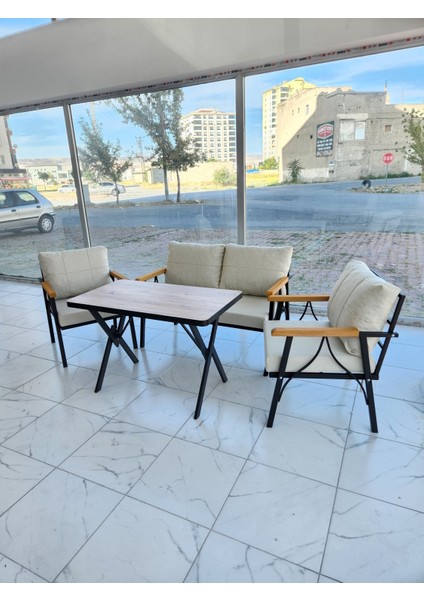 2-1-1 Masalı Bahçe Balkon Cafe, Çayseti Koltuk Takımı Ofis Kolltuk Oturma Grub Koltuk Takımı