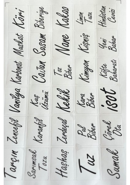 12'li 300 ml Vakumlu Şeffaf Etiketli Mika Baharatlık Seti Saklama Kabı indirimleri