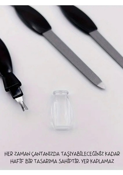 Tırnak Eti Makası |tırnak Eti Itici ve Sıyırıcı + Törpü Seti | Profesyonel Tırnak Bakımseti