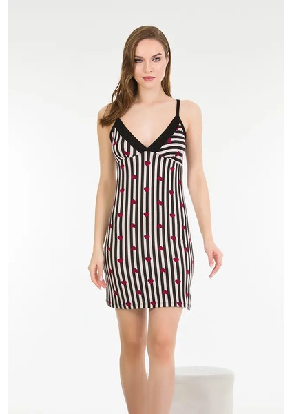 Lady Kalpli Bayan Penye Gecelik