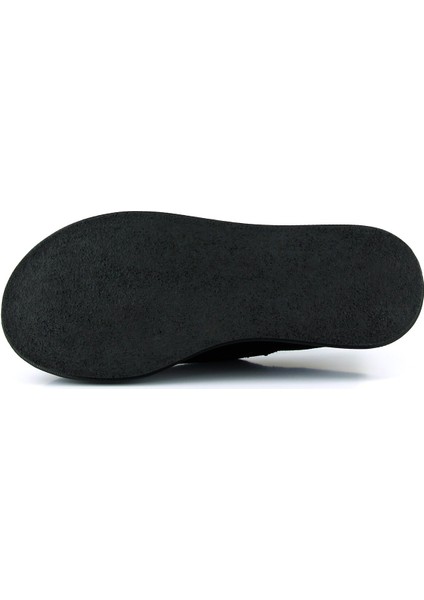 Miyuki Siyah Süet Yuvarlak Burun Lastik Bantlı Dolgu Topuklu Günlük Ayakkabı modelleri