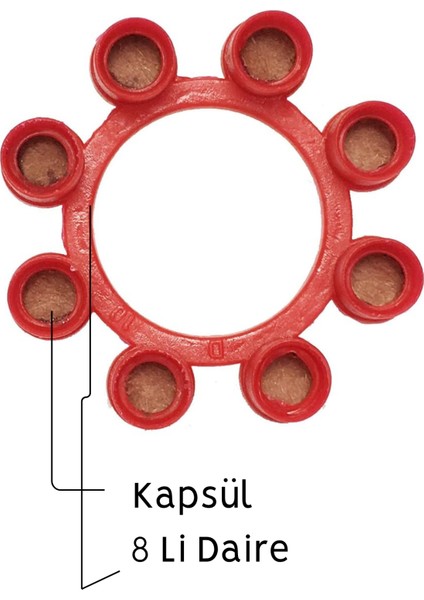 25 Adet 18X8LI Kapsül Mermi Şeridi Toplam 3600 Adet Atış Kırmızı(+12 Yaş Üzeri) modelleri