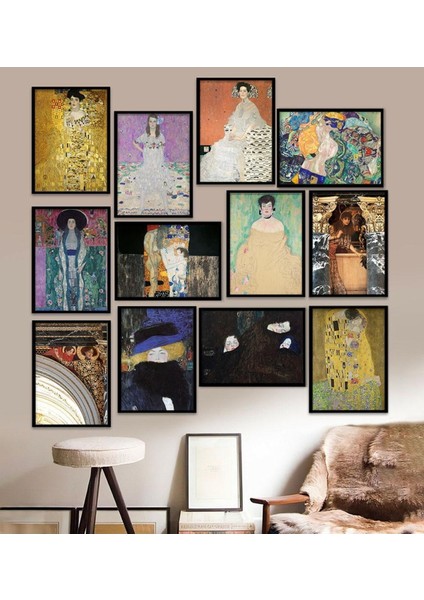 12 Parça Çerçeve Görünümlü Mdf Tablo Seti