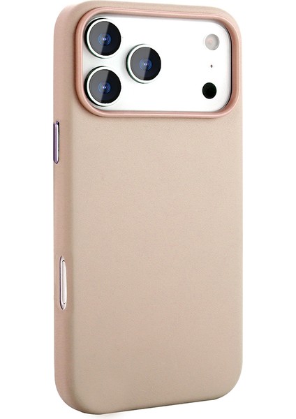 iPhone 17 Pro Kılıf M-Safe Şarj Özellikli Pu Deri Görünümlü Joec Kupra Kapak - Siyah indirimleri