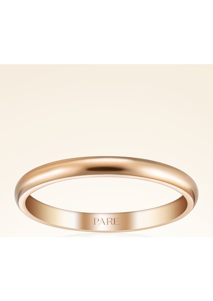 Klasik Ince Bombeli 2,5 mm Erkek Alyans