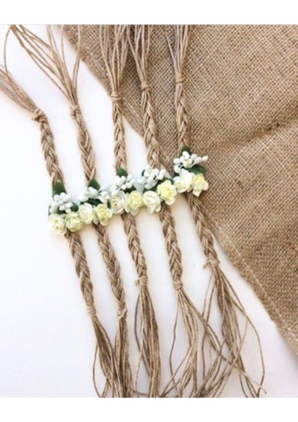 Kına Gecesi Nedime Bilekliği Saç Örgülü 10 Ad.kına Malzemeleri Beyaz fiyatları