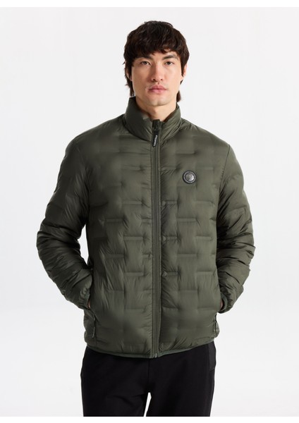 D5WM-MNT3306 Haki Kapitone Erkek Mont modelleri