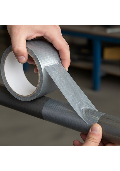 Gri Renkli Su Geçirmez Güçlü Tamir Bandı 48 mm x 10 mt Duct Tape Çok Amaçlı Tamirat Bandı fiyatları