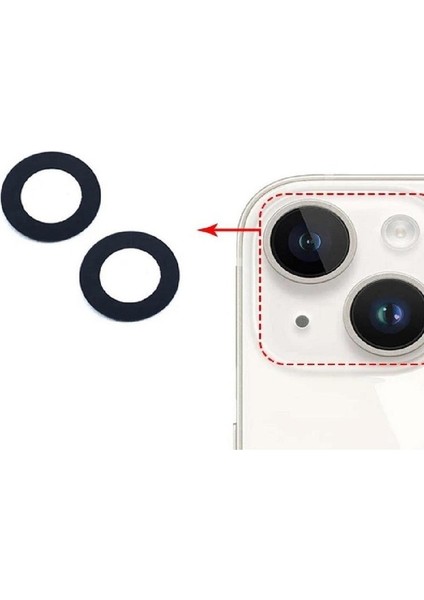 Apple iPhone 14 Plus ile Uyumlu Kamera Camı Senalstore