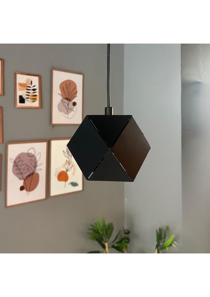 Lotus Siyah Tekli Avize Sarkıt Lamba Salon Yatak Odası Antre Avizesi modelleri