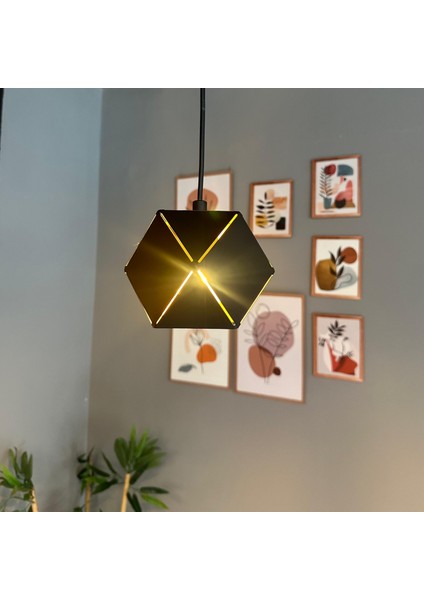 Lotus Siyah Tekli Avize Sarkıt Lamba Salon Yatak Odası Antre Avizesi indirimleri