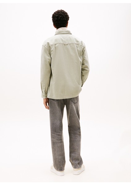 Normal Açık Yeşil Düz Erkek Gömlek DM0DM21698M1C Tjm Brıck Cord Oversh modelleri