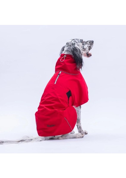 Kırmızı Colombia Prime Su Geçirmez Orta-Büyük Irk Köpek Pratik Yağmurluk