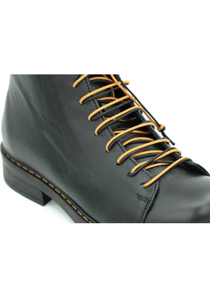 Hakiki Deri Fermuarlı Kadın Bot Kauçuk Taban - B617310 indirimleri