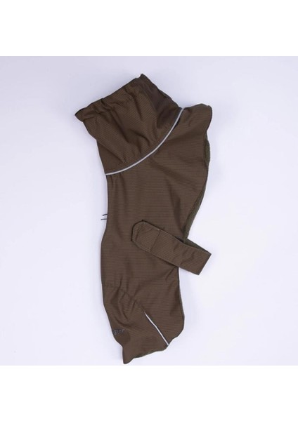 Polarlı Haki Colombia Prime Su Geçirmez Orta-Büyük Irk Köpek Pratik Yağmurluk