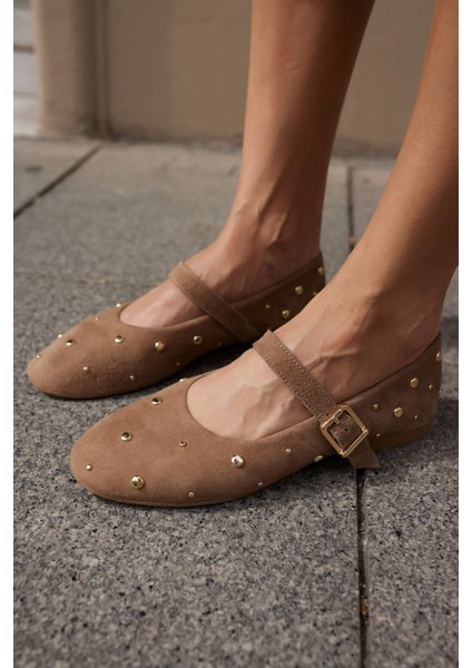 Kleber Kadın Kahve Gercek Suet Babet modelleri