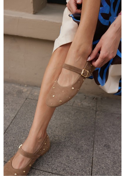 Kleber Kadın Kahve Gercek Suet Babet