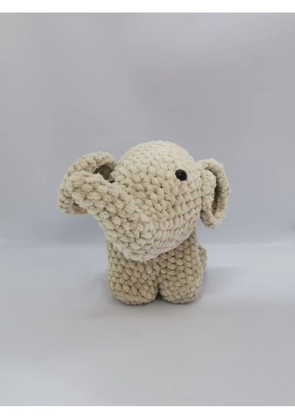 Amigurumi Oyuncak Fil El Yapımı Örme Kadife İp