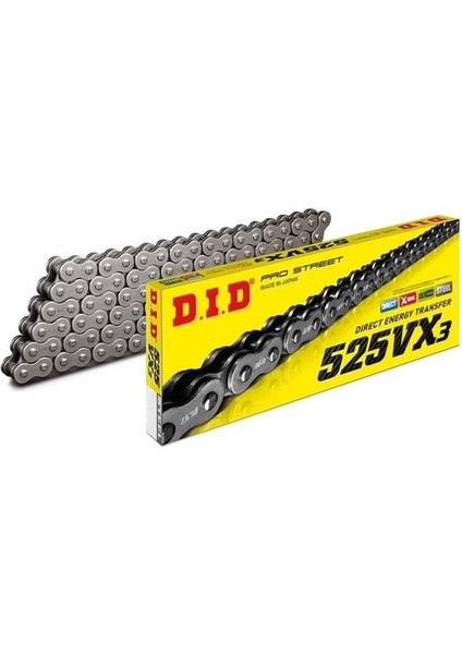 Dıd Kawasaki Nınja H2 Carbon (2015-2020) 525-118 X-Ringli Zincir (Çelik Renk) fırsatları