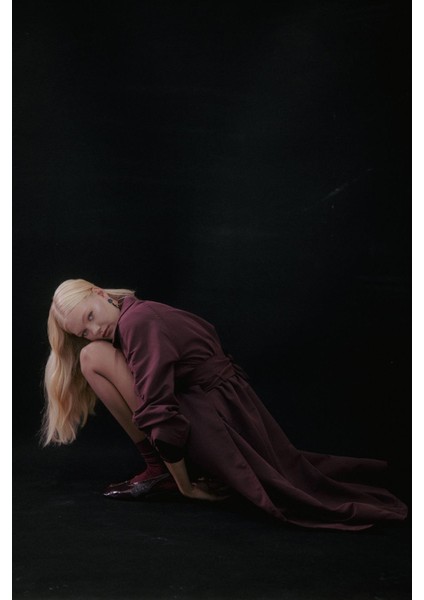 Lisa Trençkot Bordo fiyatları