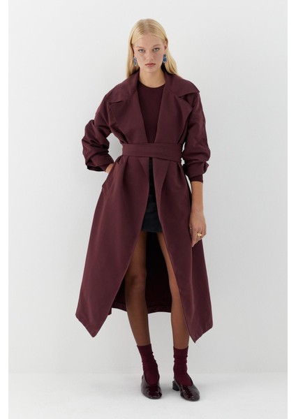 Lisa Trençkot Bordo modelleri