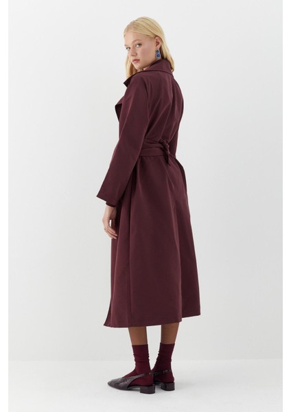 Lisa Trençkot Bordo indirimleri